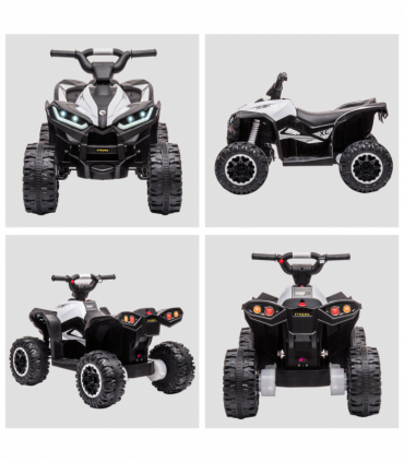 HOMCOM 12V Electric Quad Bikes for Kids Ride On Car ATV Toy for 3-5 Years