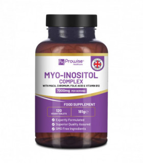 Myo-Inositol Complex 120 Vegan Tablets 7000mg per serving with Black Maca Root