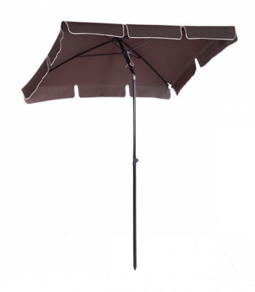 Aluminum Umbrella Parasol-Brown