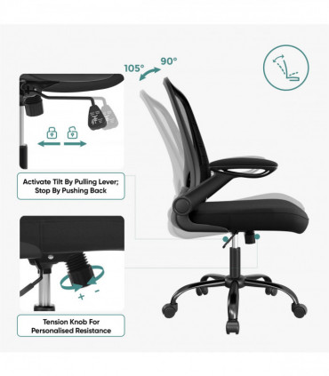 Drafting Chair Swivel Wheels Adjustable Seat Height Breathable Mesh Stable Frame