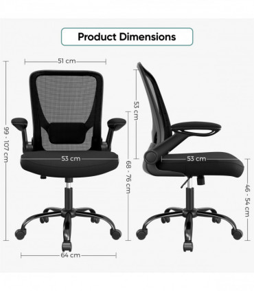 Drafting Chair Swivel Wheels Adjustable Seat Height Breathable Mesh Stable Frame