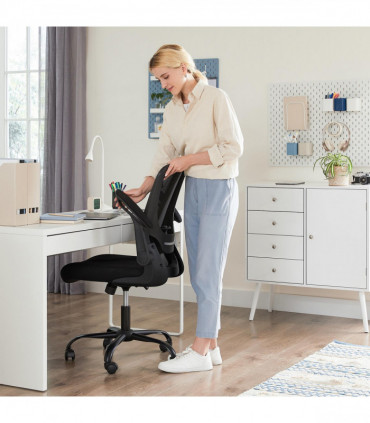 Drafting Chair Swivel Wheels Adjustable Seat Height Breathable Mesh Stable Frame