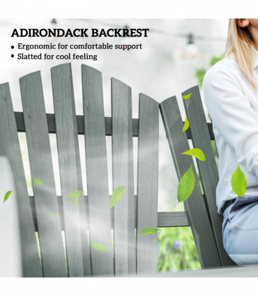 Elegant Grey Outdoor Chair with Ergonomic Support and Strong Design