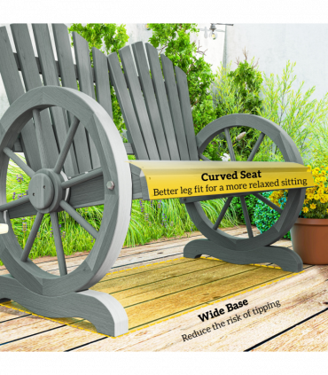 Elegant Grey Outdoor Chair with Ergonomic Support and Strong Design