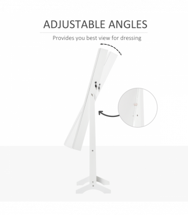 Mirrored Jewellery Cabinet Lockable Jewellery Organiser White