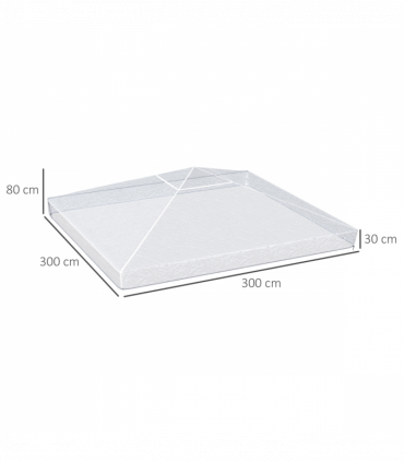 3 x 3 (m) Gazebo Protective Cover, Waterproof Cover for Canopy, Tent