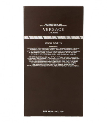 Versace L'Homme Eau De Toilette Spray 100ml