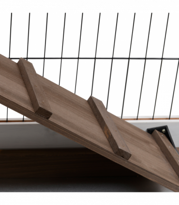 Wooden Rabbit Hutch Bunny Guinea Pigs House Cage Wheels Indoor 110 x 50 x 86cm