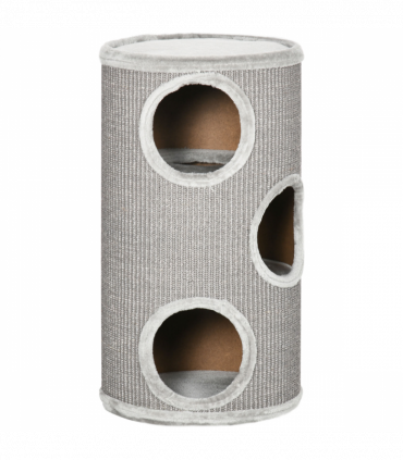 Cat Barrel Kitten Tree Tower for Indoor Cats, Covered with Sisal, Cosy Platform
