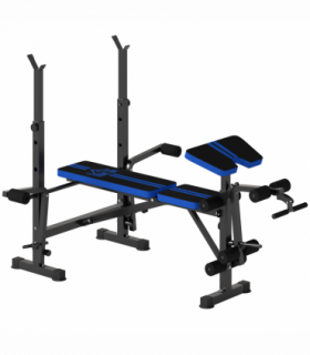 HOMCOM Multi-Function Adjustable Weight Training Bench Gym Fitness Lifting