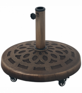 Outsunny 21kg Resin Garden Parasol Base Umbrella Stand with Wheels