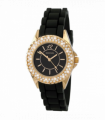 Sekonda Ladies Fashion Party Time Black Rubber Strap Watch - 4402
