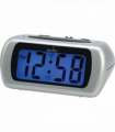 Acctim Auric Large Lcd Alarm Clock Silver 12340