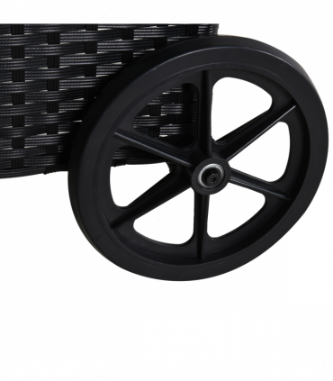 3 PCS Rattan Lounger Recliner Bed Garden Furniture Set w/ Side Table