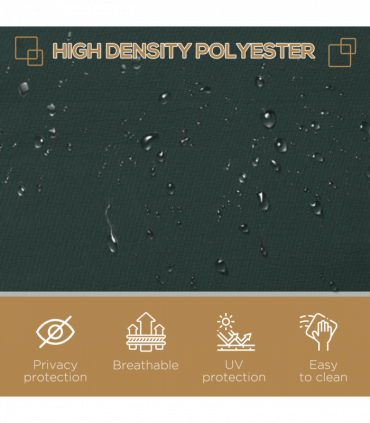 3x2M Retractable Side Awning Screen Fence Patio Privacy Divider Grey