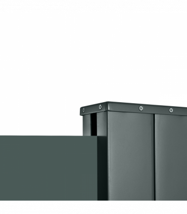 3x2M Retractable Side Awning Screen Fence Patio Privacy Divider Grey