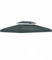 Gazebo Waterproof Cover Charcoal grey 4m x 3m Polyester 180g PA Coating
