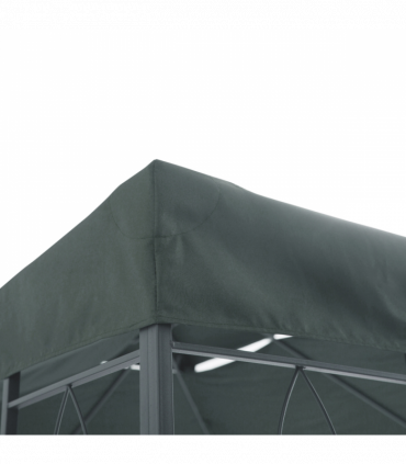 Gazebo Waterproof Cover Charcoal grey 4m x 3m Polyester 180g PA Coating