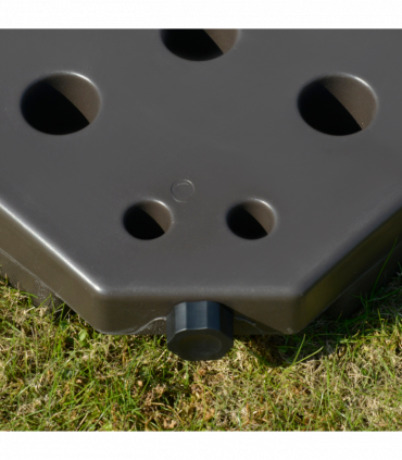 4PCs Cantilever Offset Patio Umbrella Base Stand,  & Sand Filled, HDPE plastic