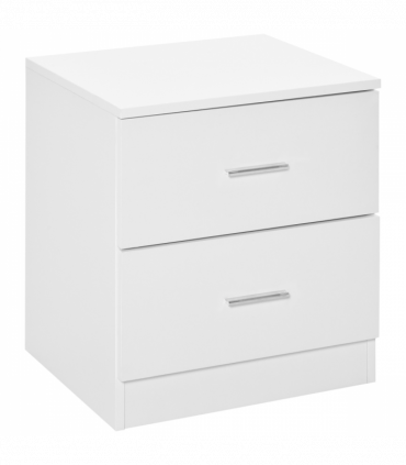 Bedside Table w/ 2 Drawers, Nightstand, Side Storage Cabinet Unit