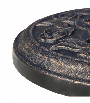 Bronze Tone Decorative Umbrella Base - Rust-Resistant Resin Garden Holder