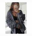 Bubble Sleeves Stylish Knitted Cardigan