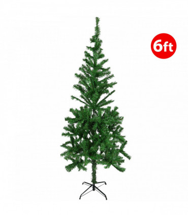 Christmas Tree Green Metal Stand - 6FT   AS-11177