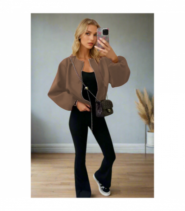 Classic Bomber Jacket - Stylish Zip Design - Perfect for All-Outfits