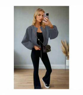 Classic Bomber Jacket - Stylish Zip Design - Perfect for All-Outfits