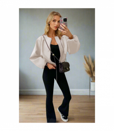 Classic Bomber Jacket - Stylish Zip Design - Perfect for All-Outfits