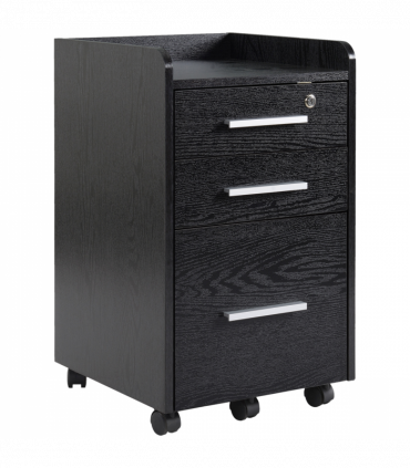 Compact Office Storage Cart with Wheels - Secure & Stylish Design