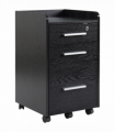 Compact Office Storage Cart with Wheels - Secure & Stylish Design