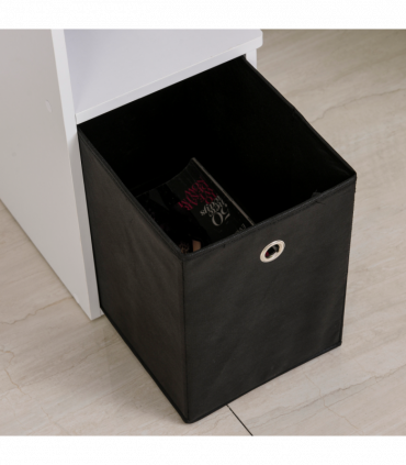 Computer Desk White Particle board 100cm x 40cm x 86.6cm Sliding Keyboard Tray