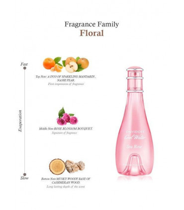 Davidoff Cool Water Sea Rose Eau De Toilette Spray 100ml