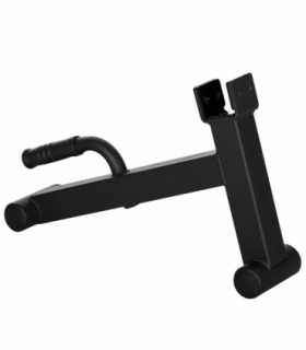 Steel Black 33H x 50L x 12Wcm Deadlift Barbell Jack with Non-Slip