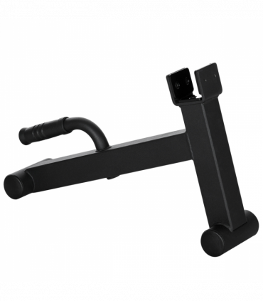 Steel Black 33H x 50L x 12Wcm Deadlift Barbell Jack with Non-Slip