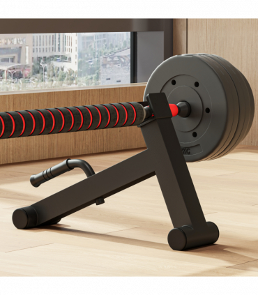 Steel Black 33H x 50L x 12Wcm Deadlift Barbell Jack with Non-Slip