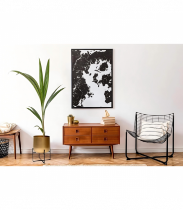 European Retro Bronze Floor Vase | Hand-Etched Texture - Luxurious Living Room Decor