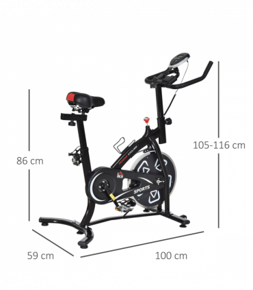 Exercise Training Bike Indoor Cycling Bicycle Trainer LCD Monitor