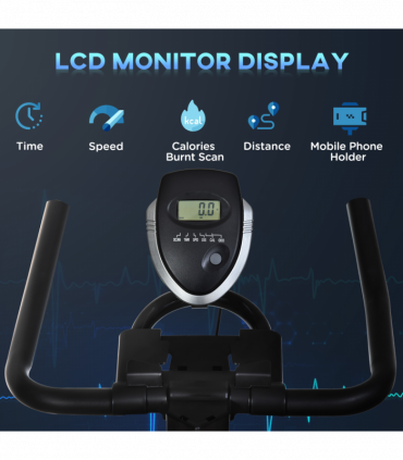 Exercise Training Bike Indoor Cycling Bicycle Trainer LCD Monitor