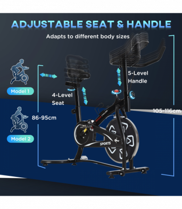 Exercise Training Bike Indoor Cycling Bicycle Trainer LCD Monitor