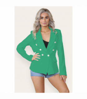 Fitted Linned Double Button Blazer Jacket - Stylish Comfort for All Occasions