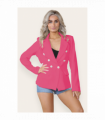 Fitted Linned Double Button Blazer Jacket - Stylish Comfort for All Occasions