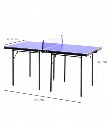 Folding Mini Table Tennis Portable Ping Pong Set Games Play Sport Net HOMCOM