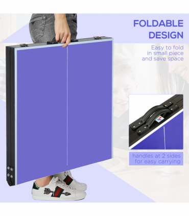 Folding Mini Table Tennis Portable Ping Pong Set Games Play Sport Net HOMCOM