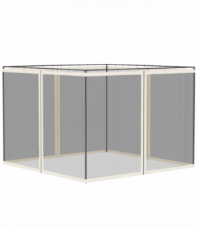 Four-Panel Gazebo Replacement Screen - Durable Polyester Mesh Protection