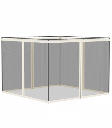 Four-Panel Gazebo Replacement Screen - Durable Polyester Mesh Protection