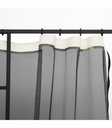 Four-Panel Gazebo Replacement Screen - Durable Polyester Mesh Protection