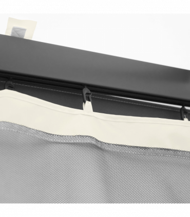 Four-Panel Gazebo Replacement Screen - Durable Polyester Mesh Protection