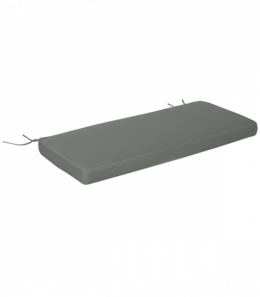 Garden Bench Cushion Grey Polyester 120x50x8cm Two-Seater Seat Pad Comfort